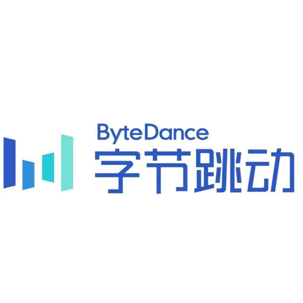 Logo van ByteDance, het moederbedrijf van TikTok