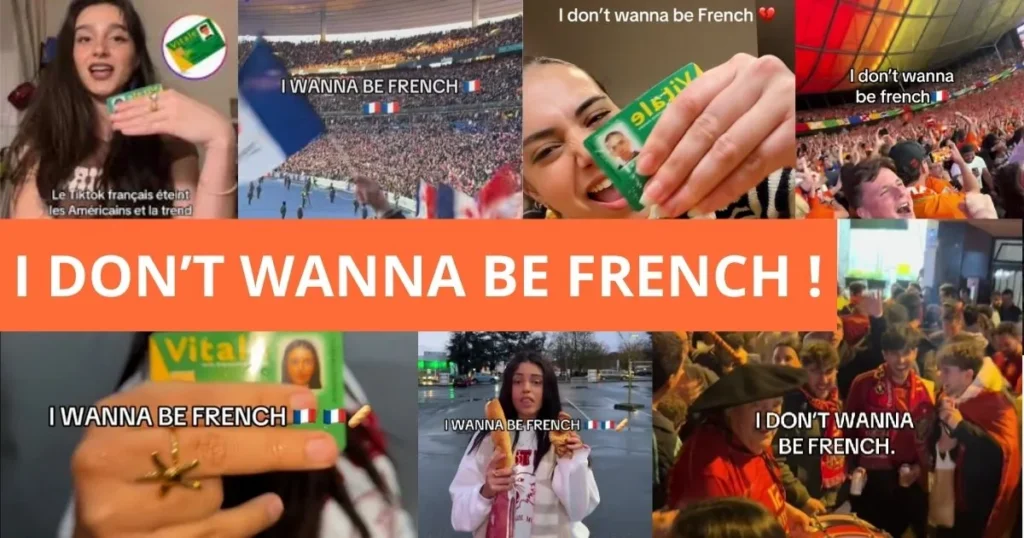 Mozaïek van video's van de trend I don't wanna be French