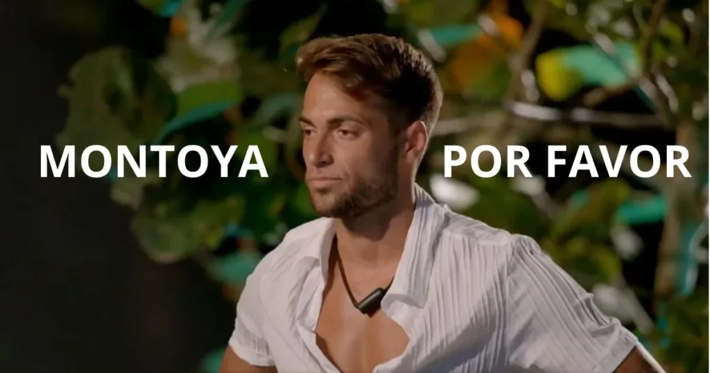 Montoya peinzend in de realityshow La isla de las tentaciones