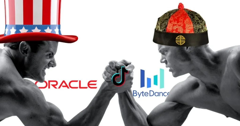 Armworstelen tussen Uncle Sam en China rond de logo's van Oracle, TikTok en ByteDance