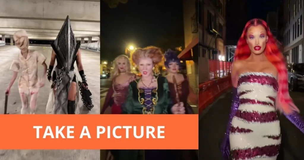 Montaje de vídeos de la tendencia Take a Picture en TikTok